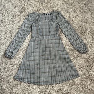 Allegra K 70s ✌🏼☮️Dress Plaid( XS)